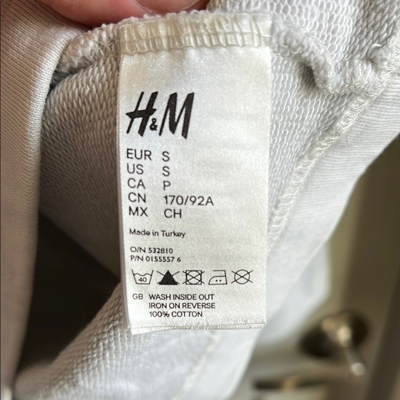 Maison Martin Margiela X H&M White Striped Button-Up Print Long Sleeve Sweater - Picture 7 of 8